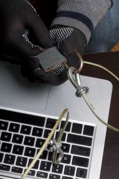 Computer security. Protection of access to data. Foto stock