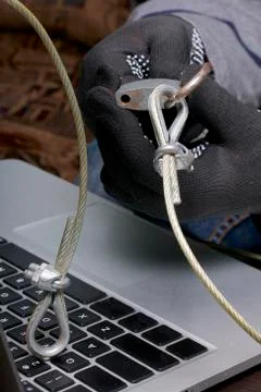 Computer security. Protection of access to data. Stock Photos