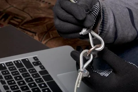 Computer security. Protection of access to data. 스톡 사진