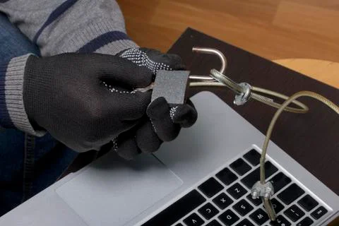 Computer security. Protection of access to data. Stock Photos