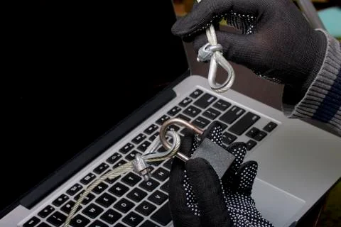 Computer security. Protection of access to data. 스톡 사진