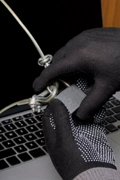 Computer security. Protection of access to data. Stock Photos