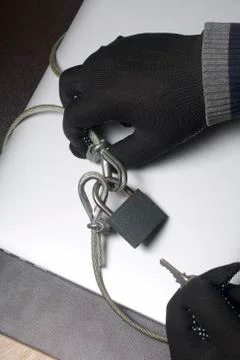 Computer security. Protection of access to data. Stock Photos