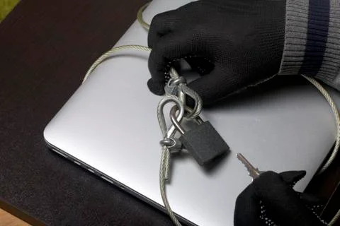 Computer security. Protection of access to data. 스톡 사진