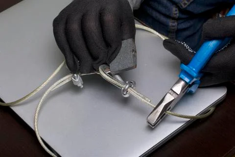 Computer security. Protection of access to data. Stock Photos