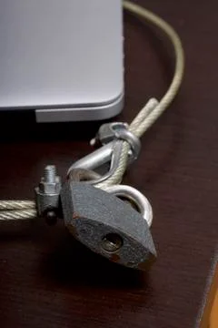 Computer security. Protection of access to data. Foto stock