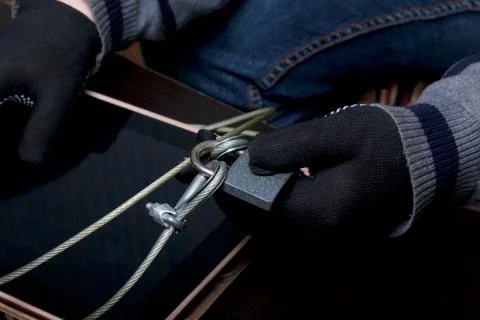 Computer security. Protection of access to data. Stock Photos