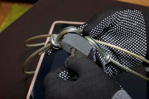 Computer security. Protection of access to data. Foto stock