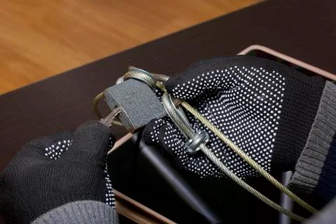 Computer security. Protection of access to data. 스톡 사진