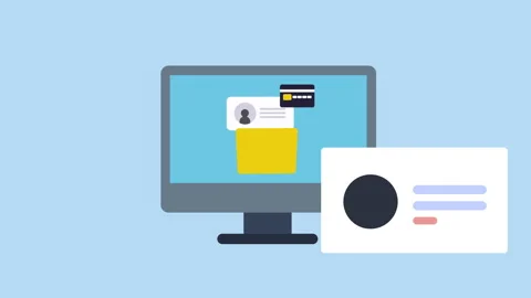 Computer Security, Secure Password Login With Padlock 2d with Alpha Matte Stock-Footage 336161485