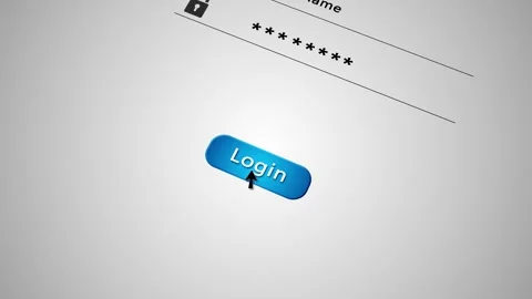 Computer security stock login form password animation. Enter password login Stock Footage 292953802