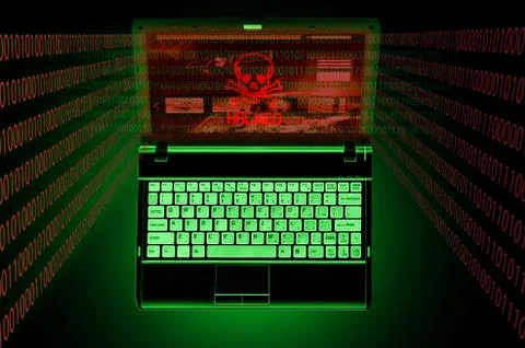 Computer secutrity problem Stock Illustration