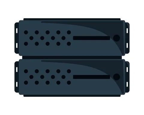 Computer server data Stock Illustration