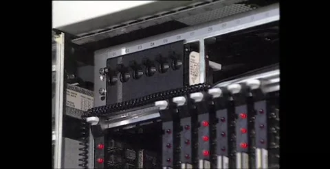 Computer Server Electronics, Australia (1998) Stock Footage 317736346