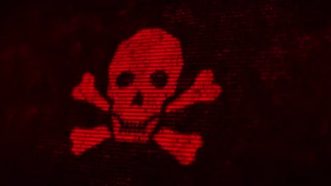 Computer server got attacked with malware by hacker Stock Footage 169875939