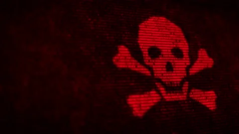 Computer server got attacked with Ransomware virus by hacker Stock Footage 169875920