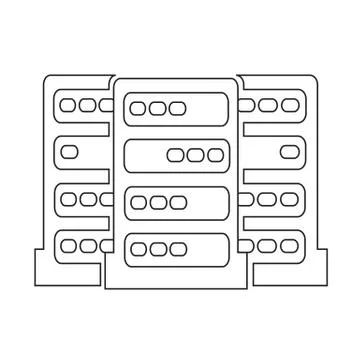Computer Server icon イラスト素材