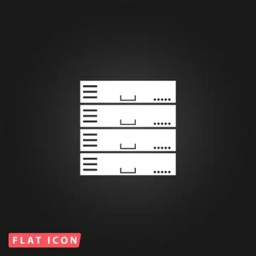 Computer Server icon Stock-Illustration
