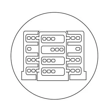 Computer Server icon イラスト素材