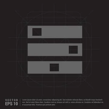 Computer Server icon Stock Illustration