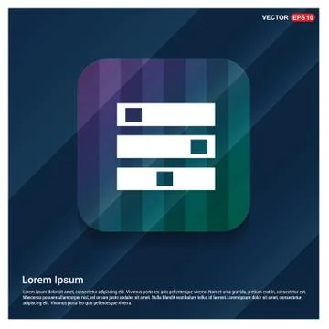 Computer Server icon Stock Illustration