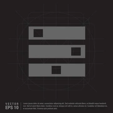 Computer Server icon Stock Illustration