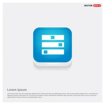 Computer Server icon Illustrazione stock