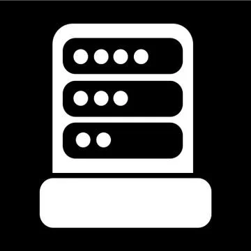 Computer Server Icon illustration design Stock Illustration