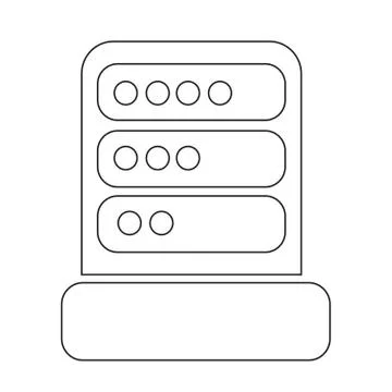 Computer Server Icon illustration design Stock-Illustration