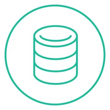 Computer server line icon Stock-Illustration