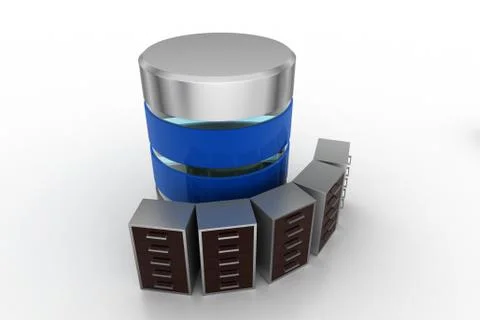 Computer server network Illustrazione stock gratuita