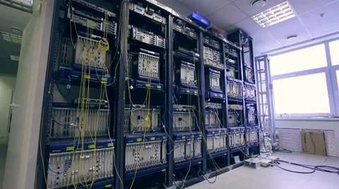 Computer server rack Stock Footage 47835177