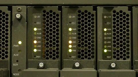 Computer server rack Stockbeeldmateriaal 50019858