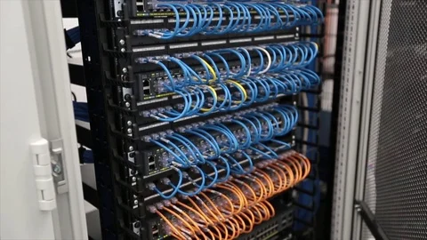 Computer server room Stock Footage 74104606