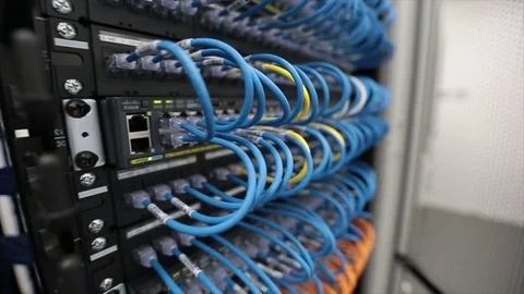 Computer server room Stock Footage 74104767