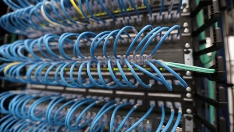 Computer server room Stock Footage 74104821