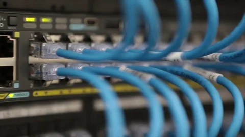 Computer server room Stock Footage 74104945