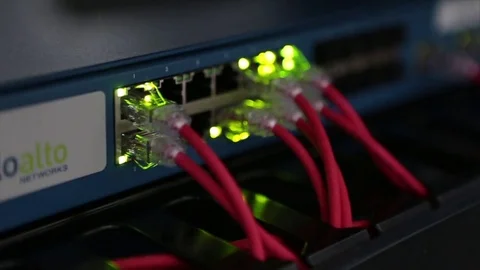 Computer server room Stock Footage 74105184