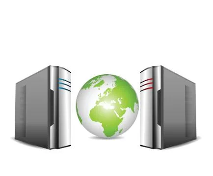 Computer servers Stock Illustration