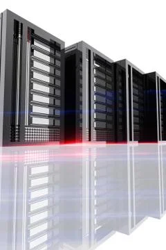 Computer servers Stock Illustration