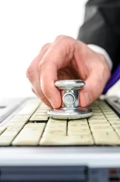 Computer service and support Stock Photos