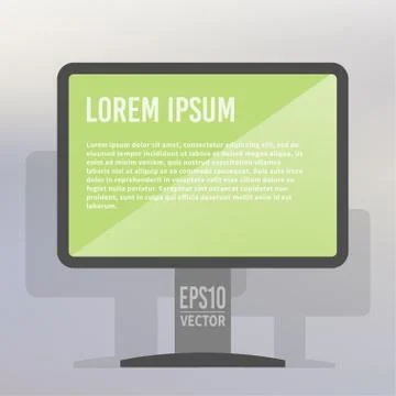 Computer service flat background Stock-Illustration