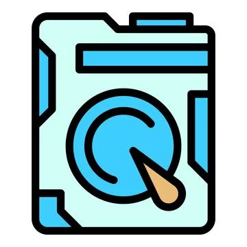 Computer service icon vector flat Stock Illustration