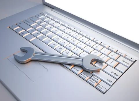 Computer service Stock Illustration