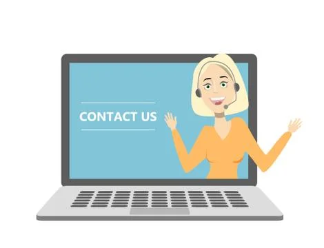 Computer service support. Stockillustratie