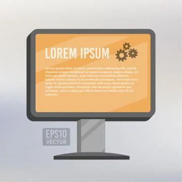 Computer service vector illustration Illustrazione stock