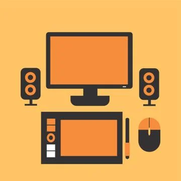 Computer Set Stock-Illustration