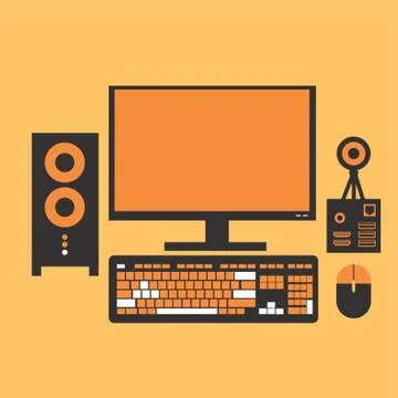 Computer Set Stock-Illustration