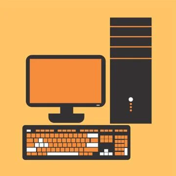 Computer Set Stockillustratie
