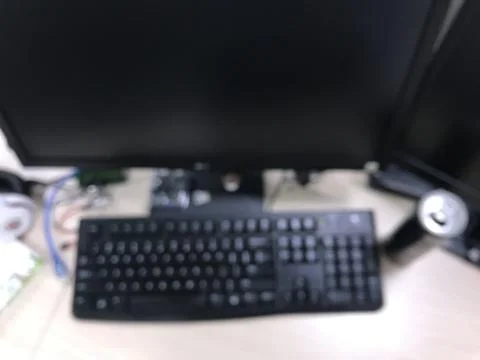 The computer set in modern office/ technology company Stock Photos